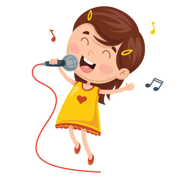 Cartoon Girl Singing