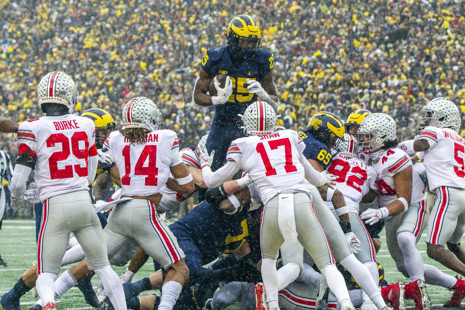 Michigan and Ohio State Football Players Michigan and Ohio Football Players