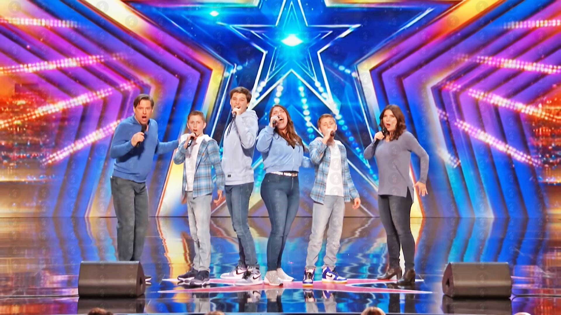 Sharpe Family Singers performing on America's Got Talent